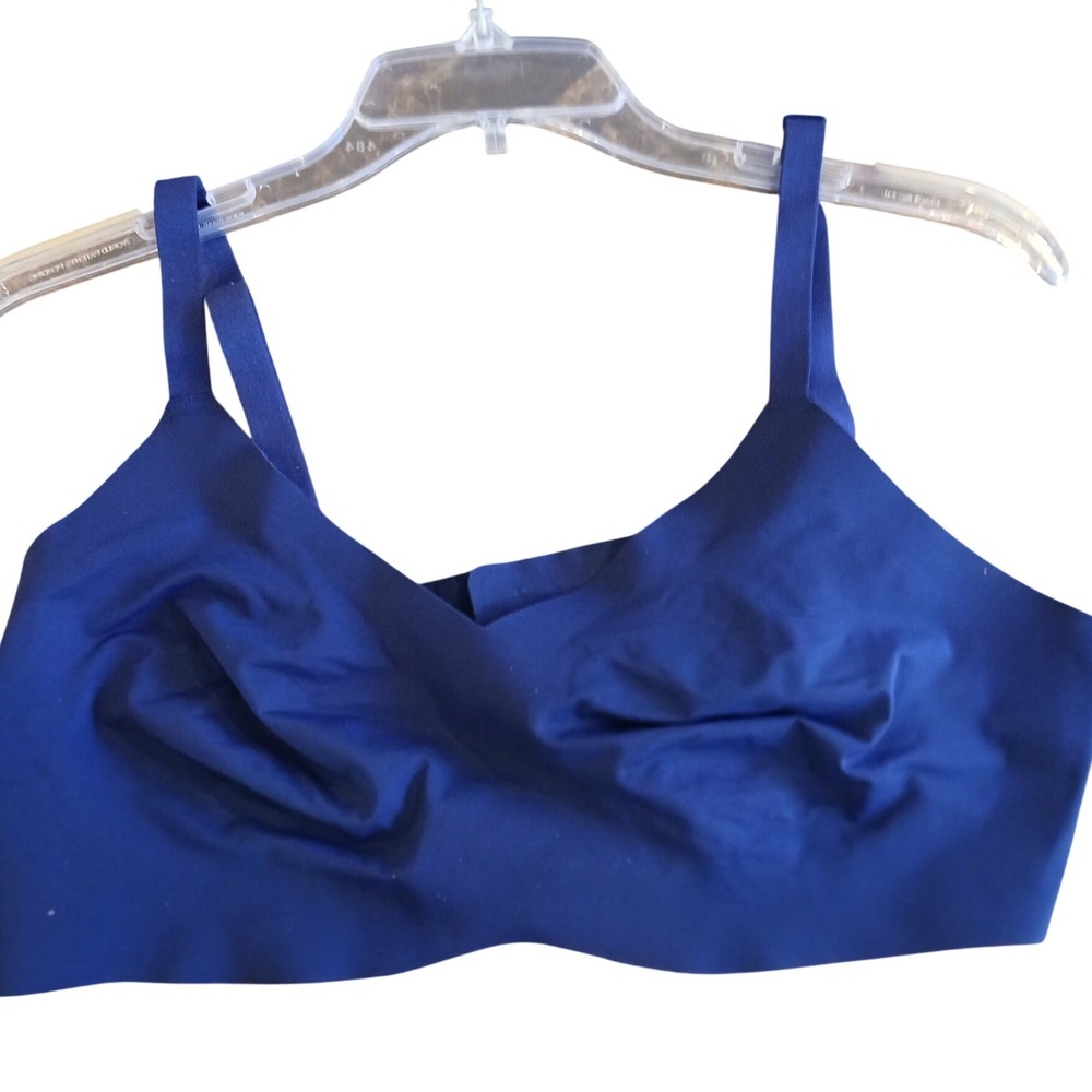 Knix Size 4/Medium  Seamless Comfort Bra Deep Navy‎ Blue Wireless Full Coverage